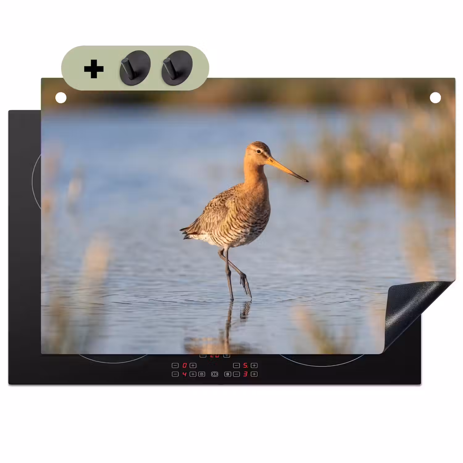 Vogel - Steltloper - Water - Natuur Inductie beschemer met haakjes klein -3d