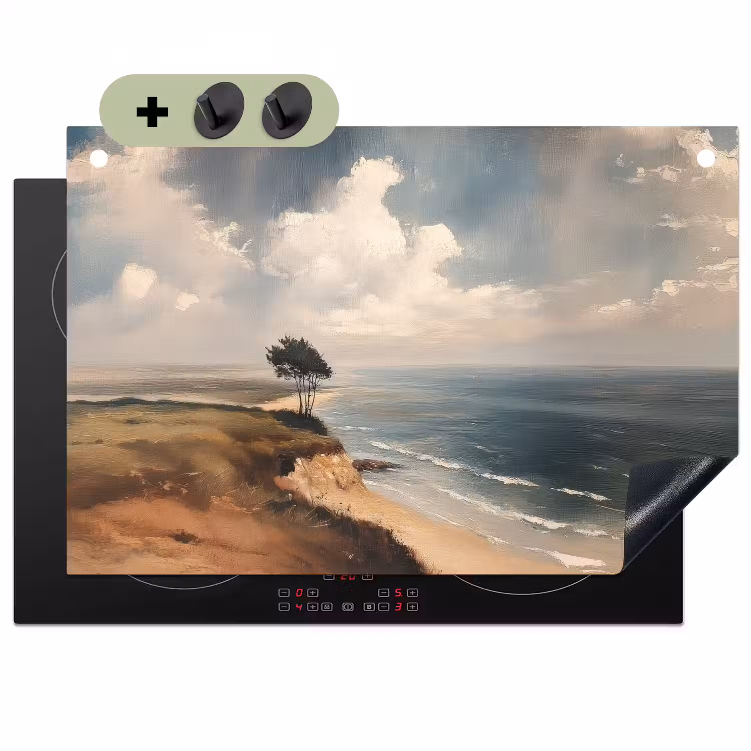 Klif - Zee - Boom Inductie beschemer met haakjes klein -3d