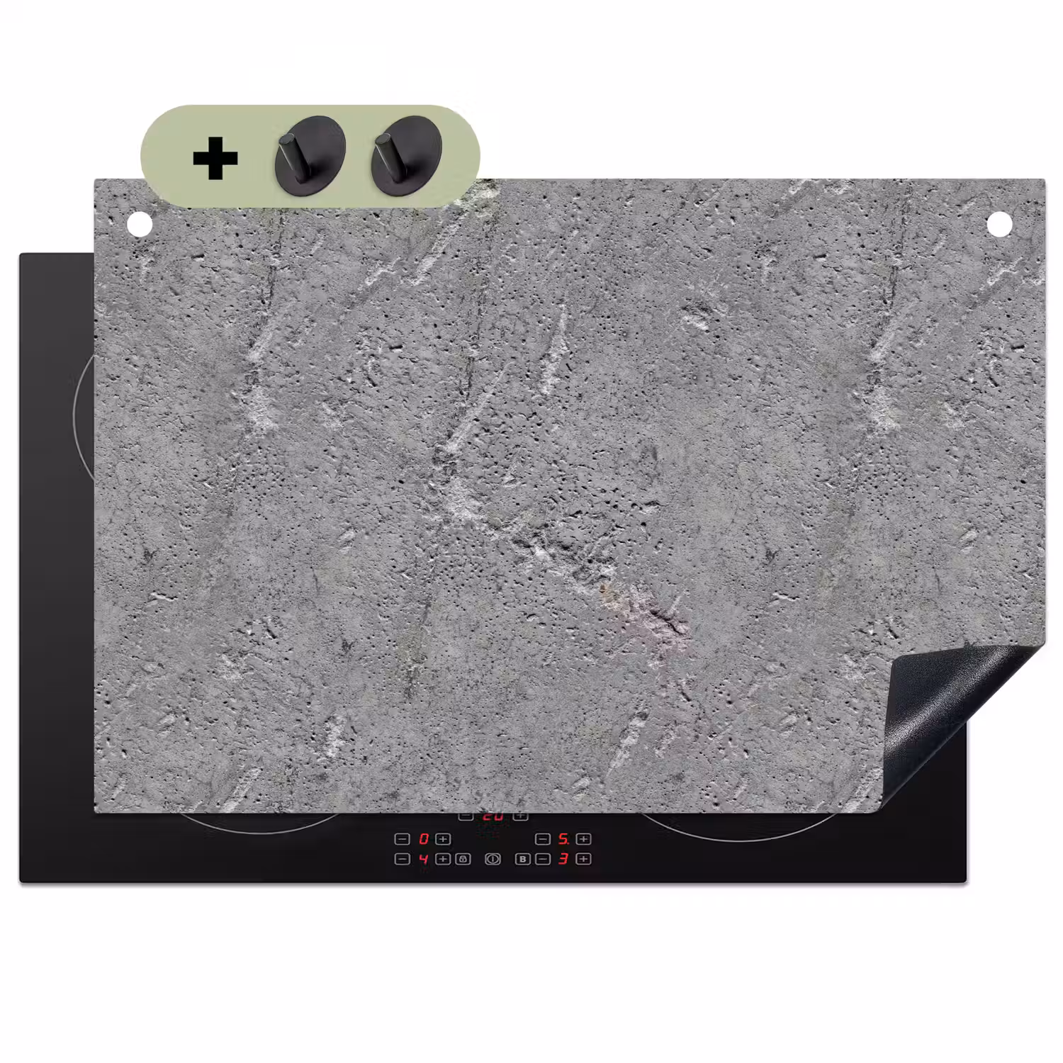 Beton - Patronen - Steen Inductie beschemer met haakjes klein 777 -3d