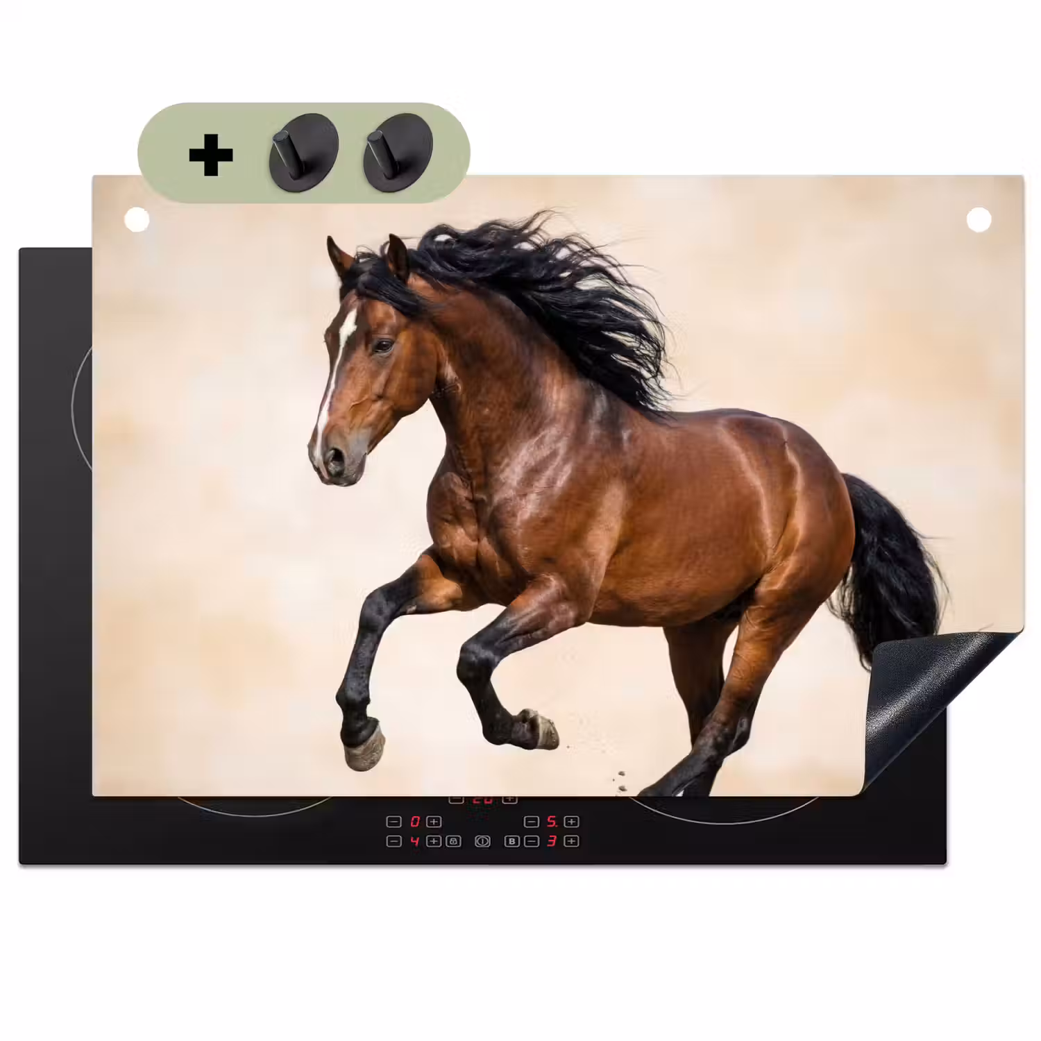 Paard - Galop - Energie Inductie beschemer met haakjes klein -3d