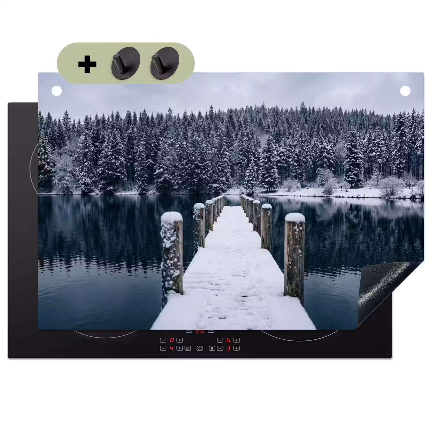 Steiger - Meer - Sneeuw - Bergen - Rustgevend Inductie beschemer met haakjes klein -3d