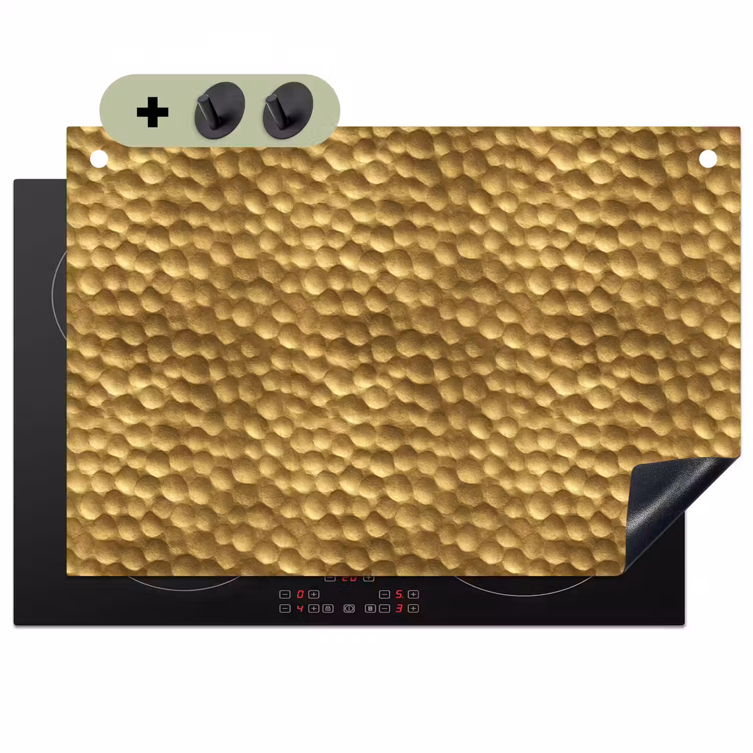 Metaal - Dynamisch - Goud Inductie beschemer met haakjes klein 777 -3d