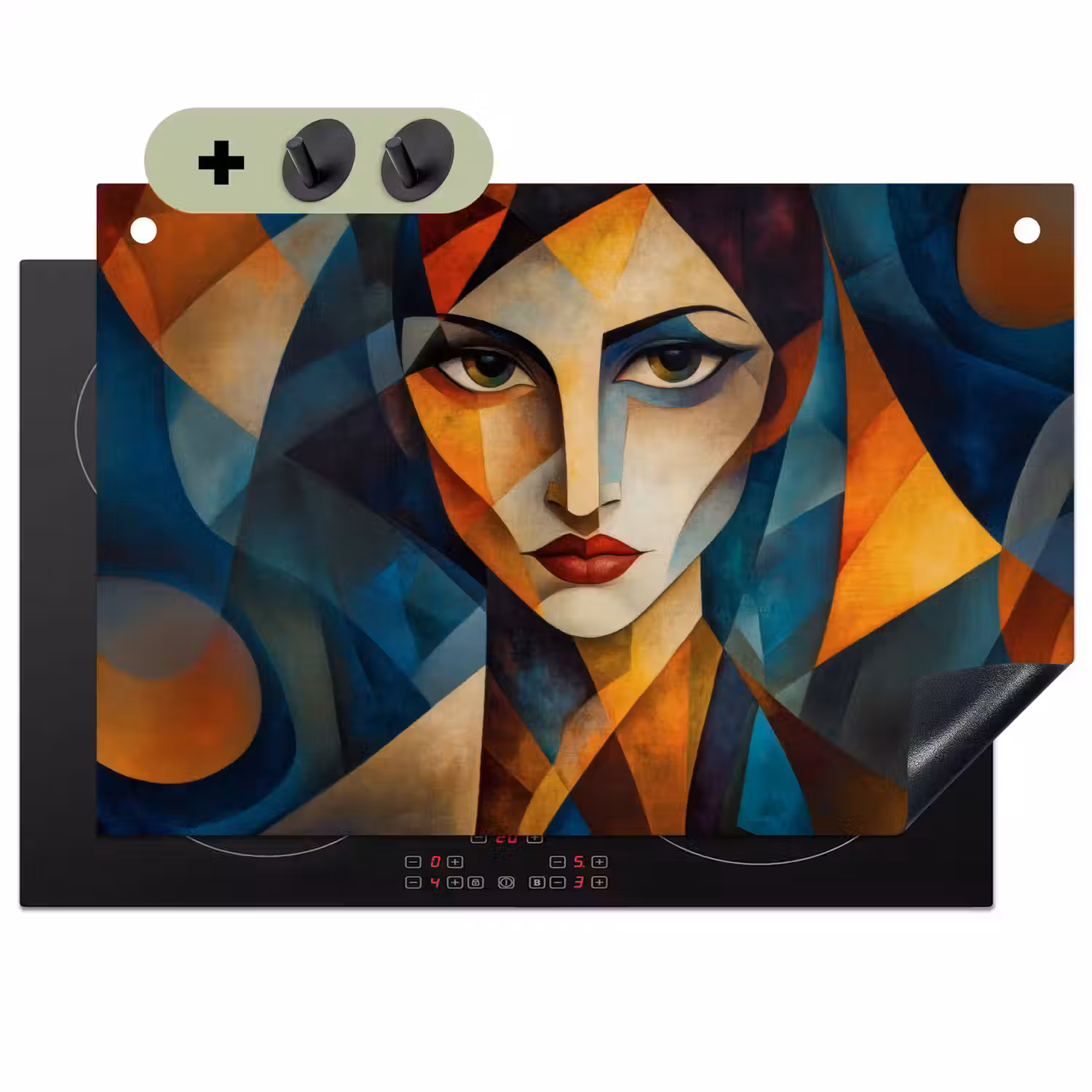 Portret - Abstract - Vormen Inductie beschemer met haakjes klein -3d