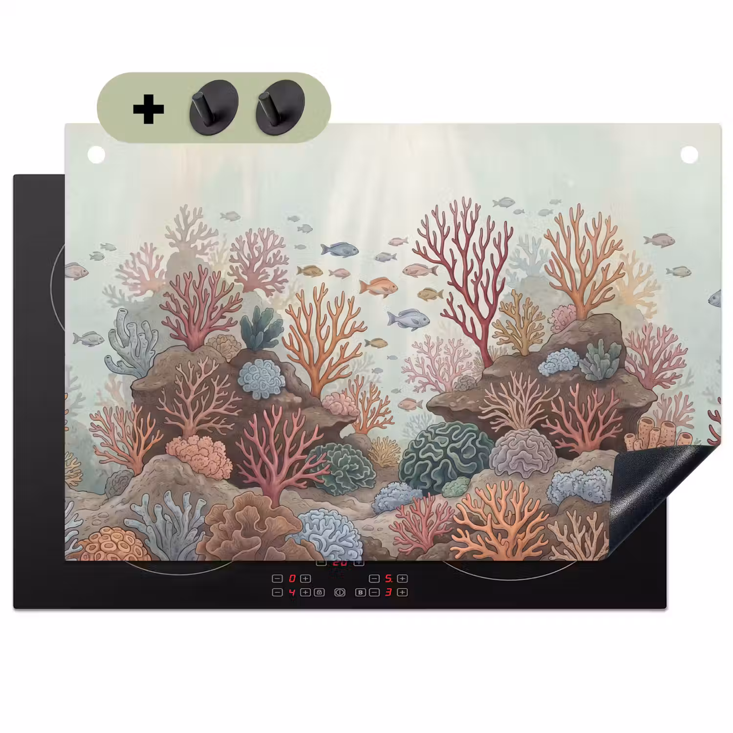 Onderwater - Koraal - Vis - Natuur Inductie beschemer met haakjes klein -3d