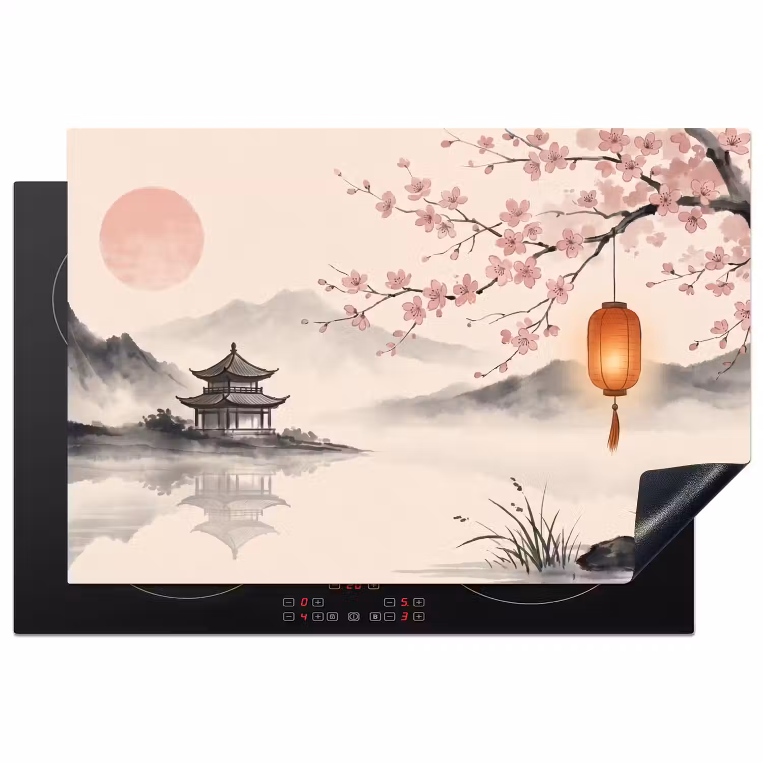 Zon - Japans - Traditioneel Inductie beschermer vinyl 3mm klein -3d