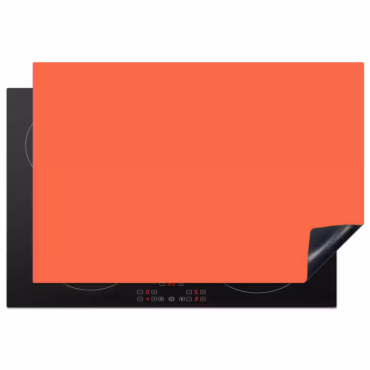 Sunset - Salmon - Oranje Inductie beschermer vinyl 3mm klein 276 -3d