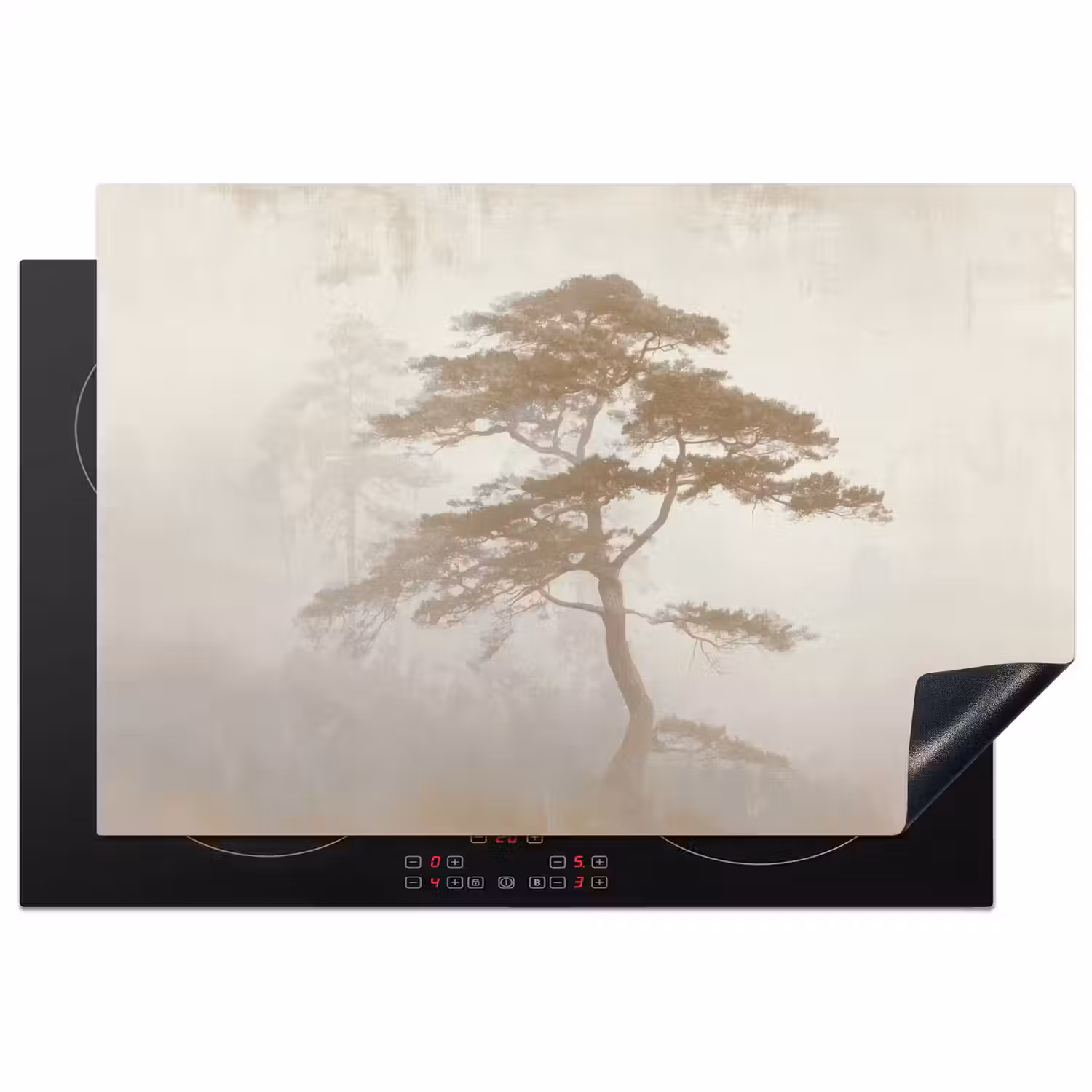 Boom - Oosterse stijl - Landschap Inductie beschermer vinyl 3mm klein -3d