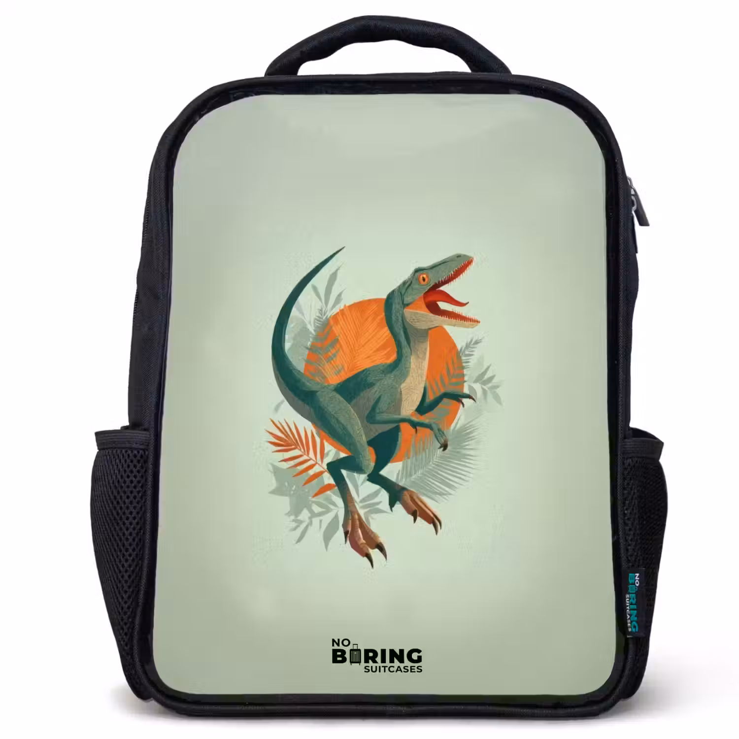 Dier - Dino - Natuur Rugzak - Zwart middel -3d