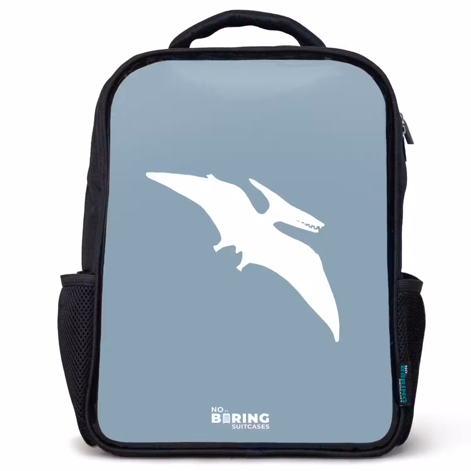 Blauw met Pteranodon dino Rugzak - Zwart middel -3d