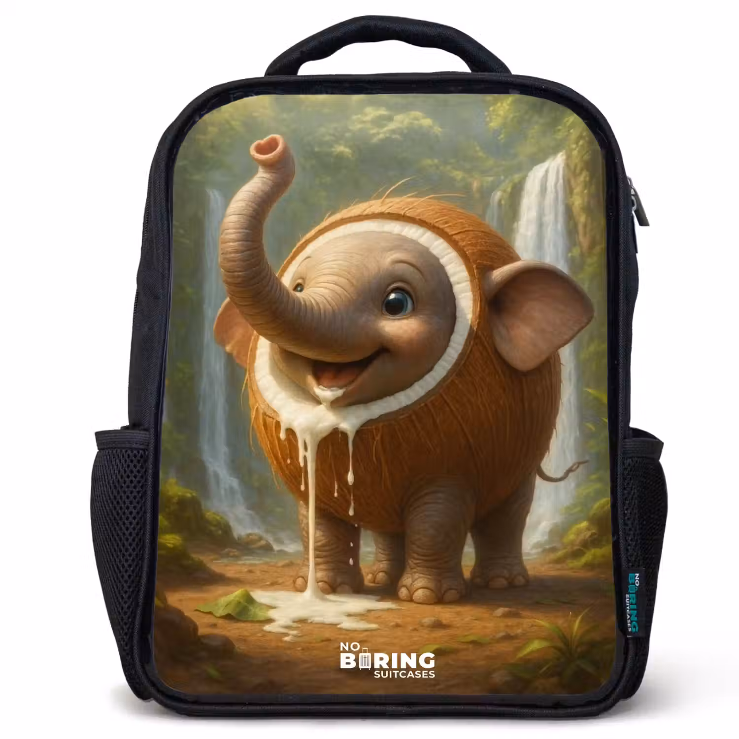 Coconote Elephante Rugzak - Zwart middel -3d