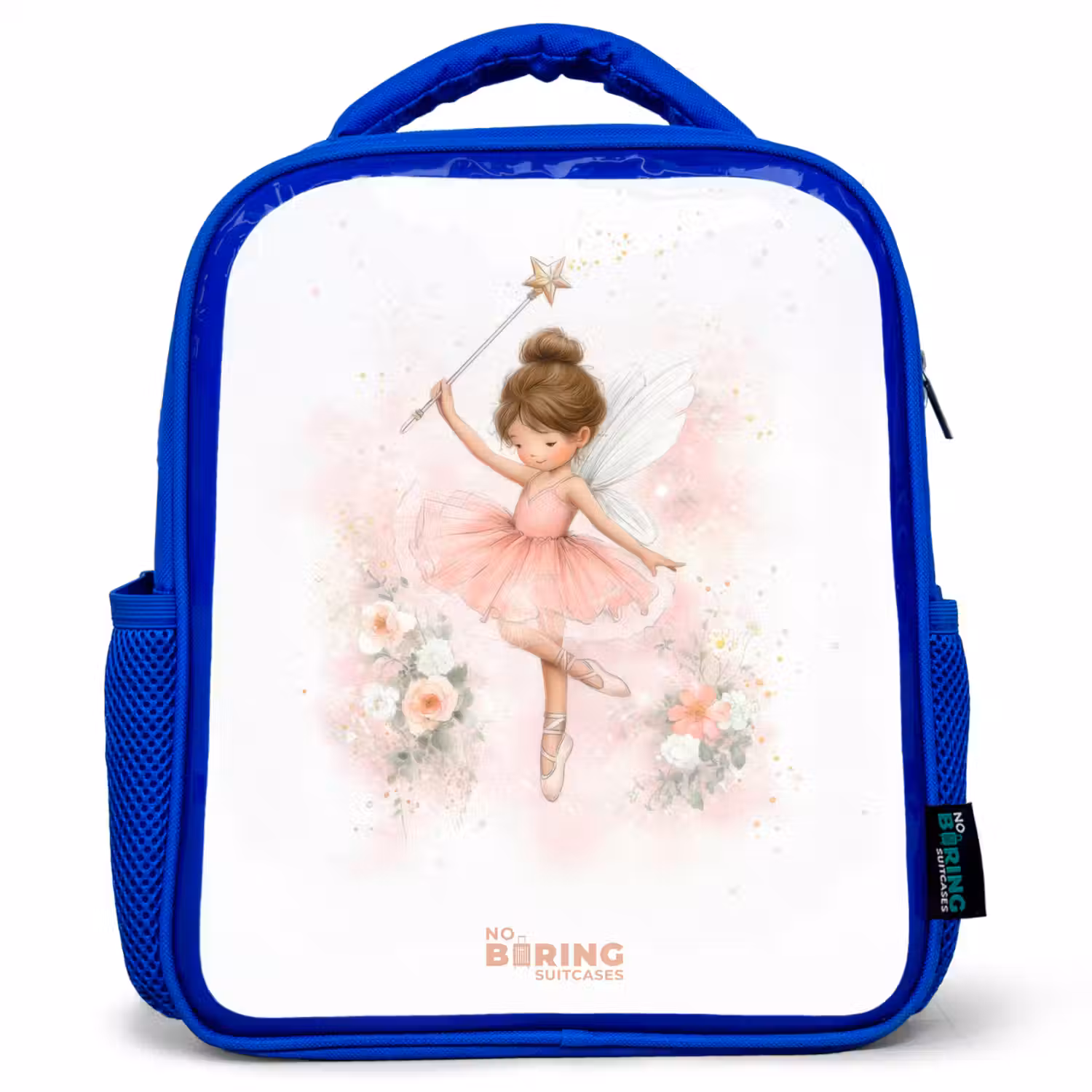 Ballerina fee in roze Kinderrugzak - Blauw middel -3d