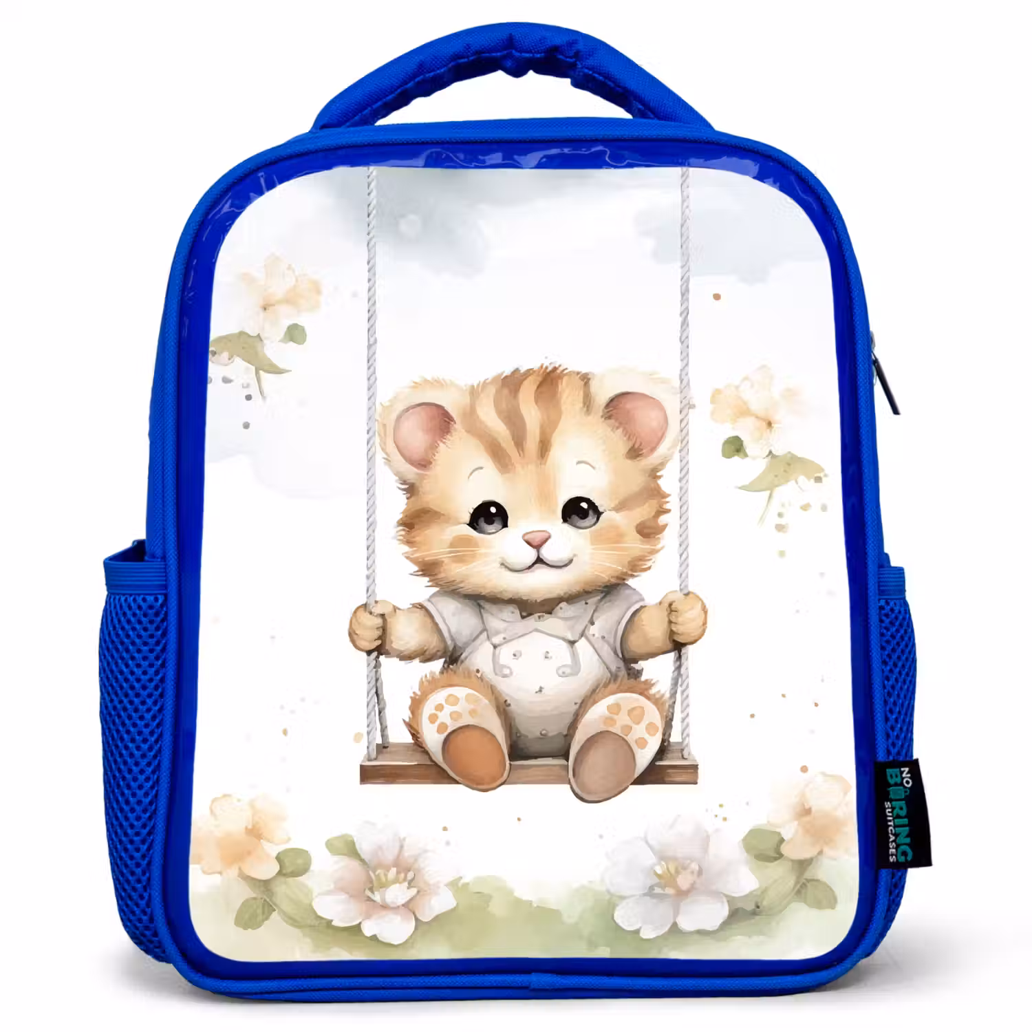 Beer - Baby - Dier - Kinderen Kinderrugzak - Blauw middel -3d