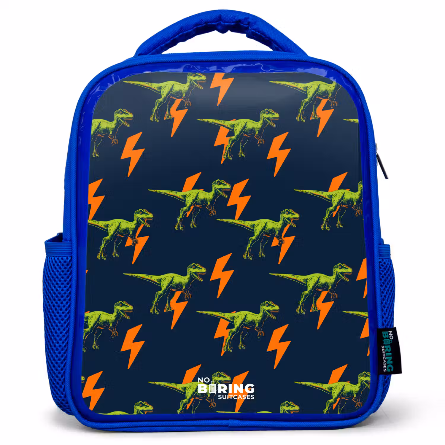 Dinos - Bliksem - Dieren - Blauw Kinderrugzak - Blauw middel -3d