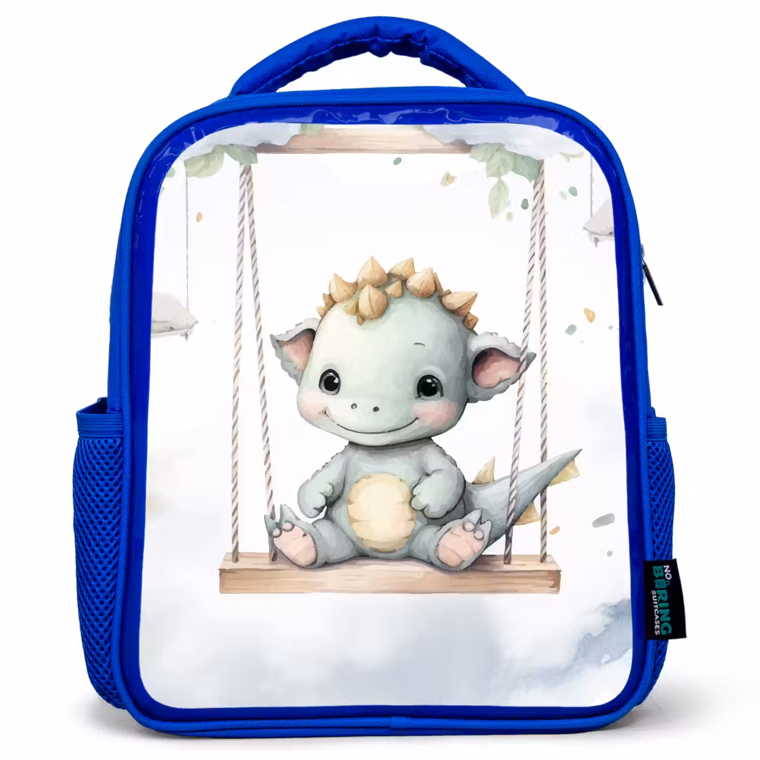Draak - Baby dier - Kinderen Kinderrugzak - Blauw middel -3d