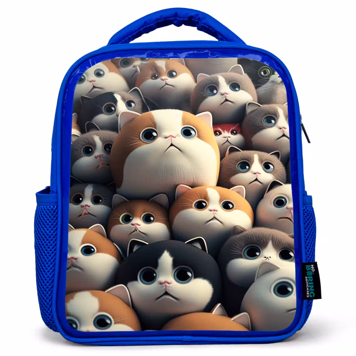 Lapjes Katjes Kinderrugzak - Blauw middel -3d