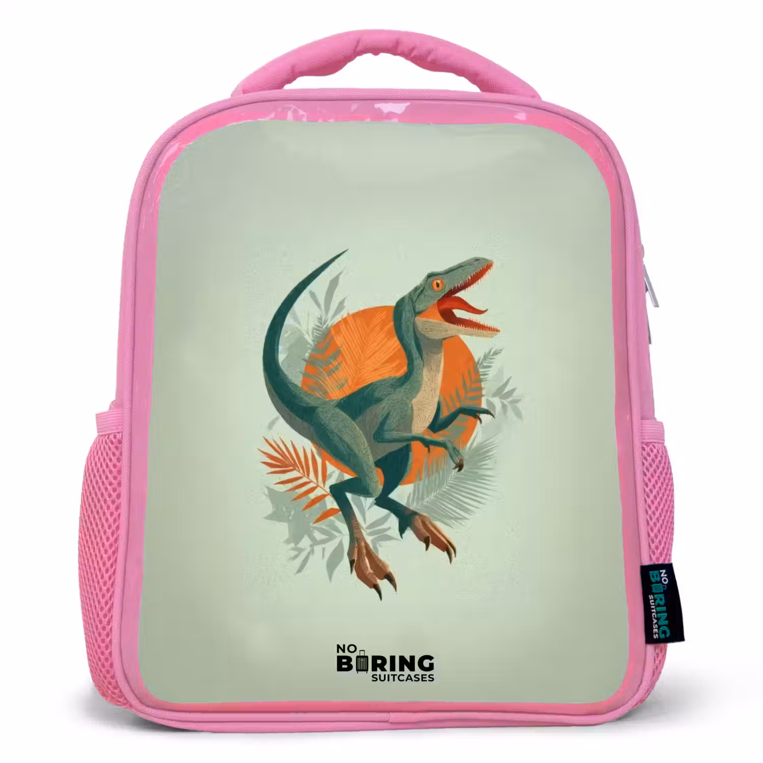 Dier - Dino - Natuur Kinderrugzak - Roze middel -3d