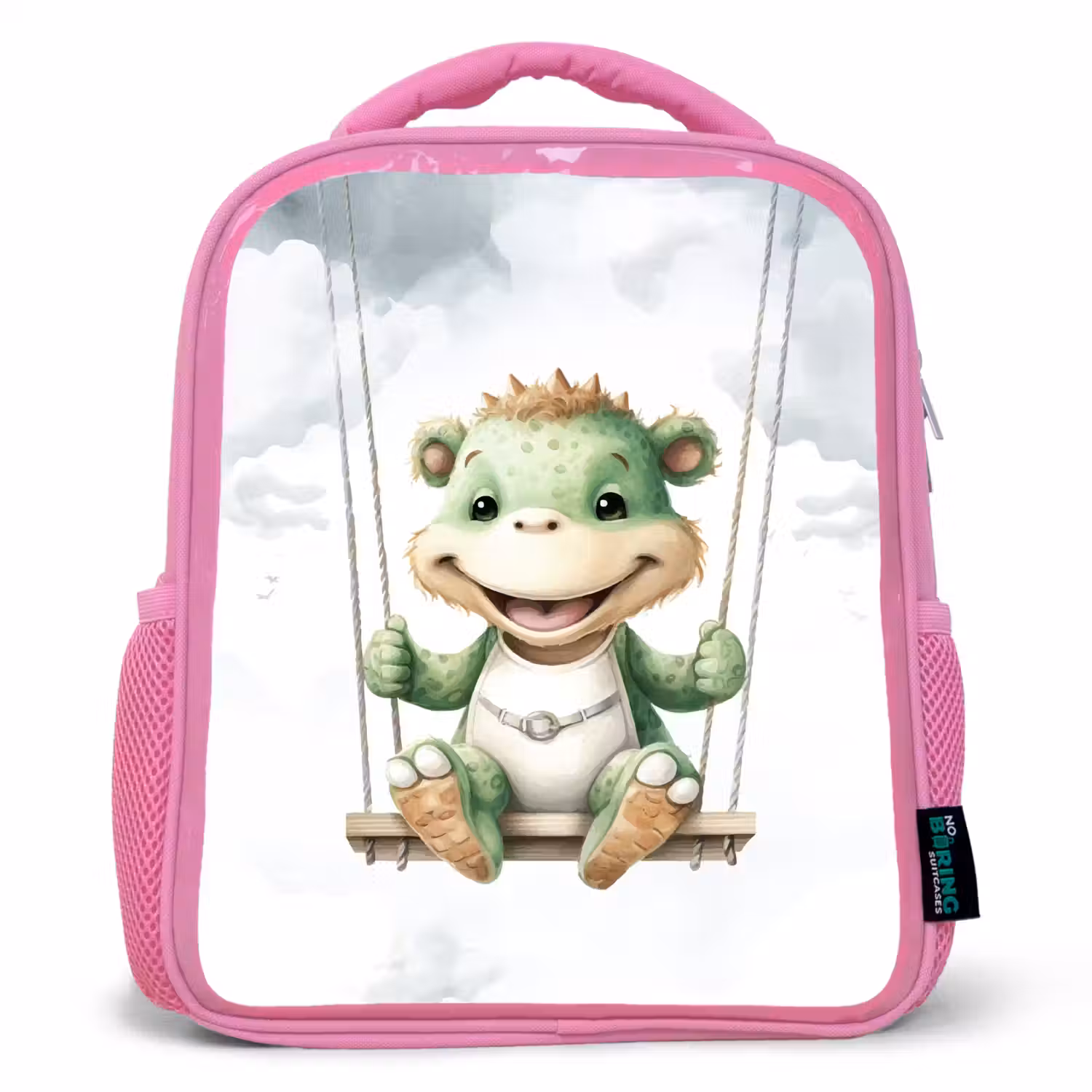 Draak - Baby dier - Kinderen Kinderrugzak - Roze middel -3d