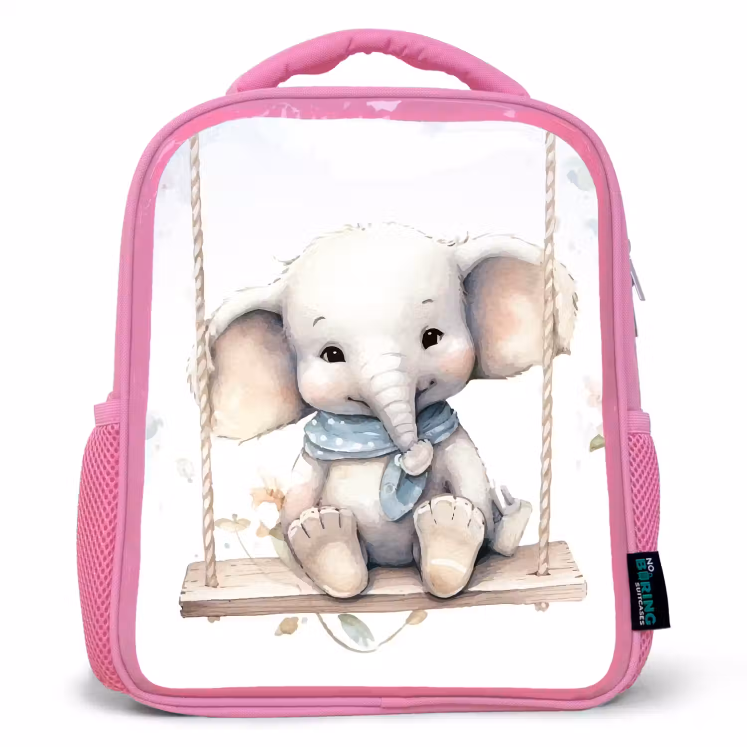 Olifant - Dier - Kinderen Kinderrugzak - Roze middel -3d