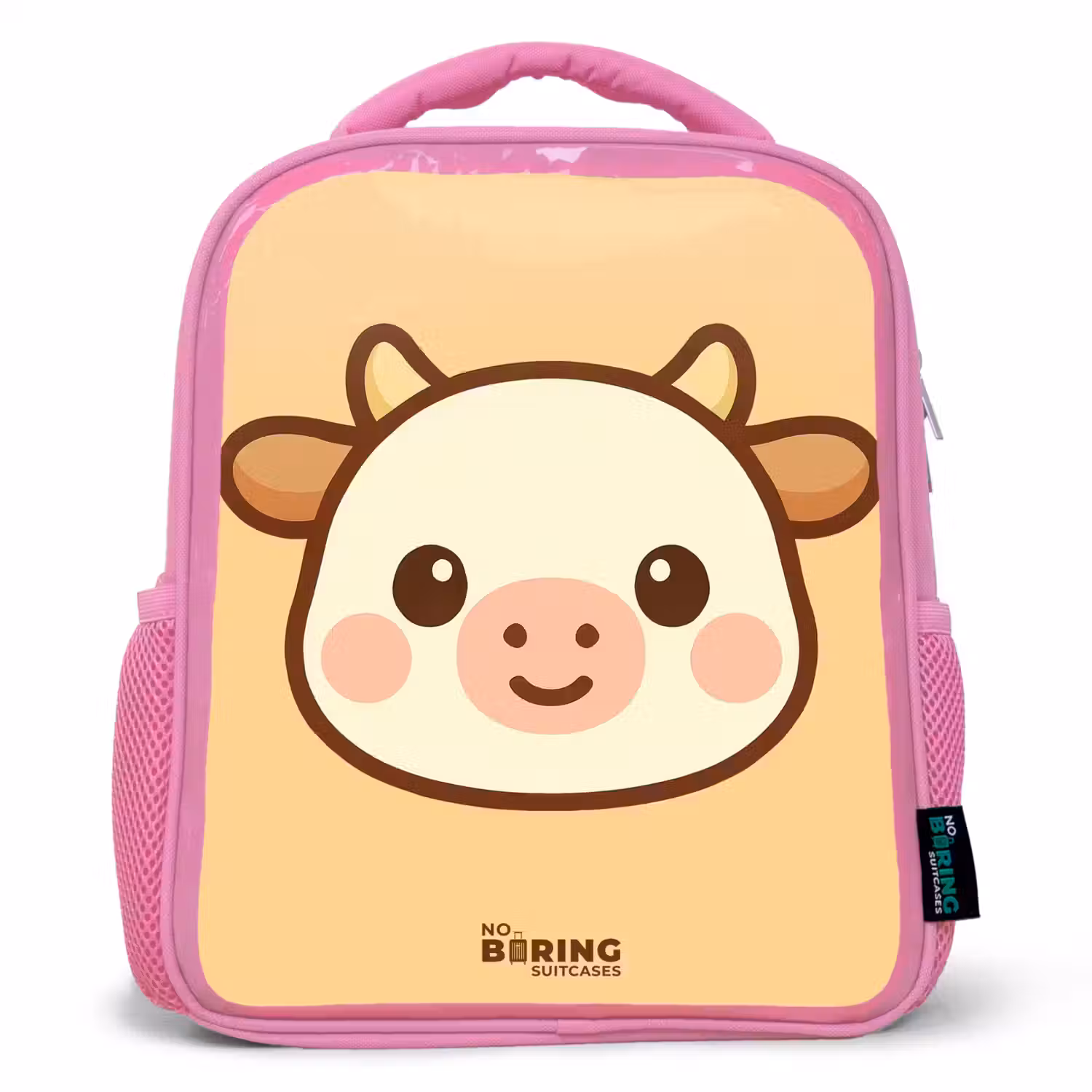 Kawai - Koe - Bruin Kinderrugzak - Roze middel -3d