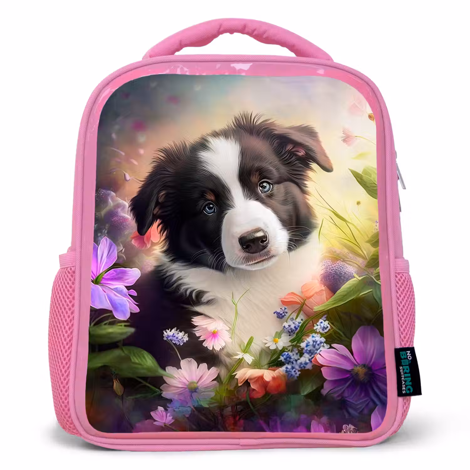 Lasse het Hondje Kinderrugzak - Roze middel -3d