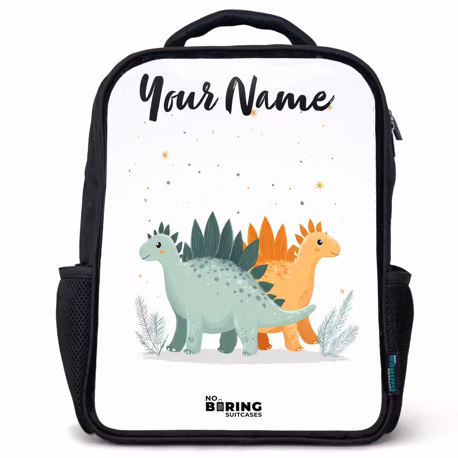Dinos - Dieren - Sterren Rugzak - Zwart middel -3d