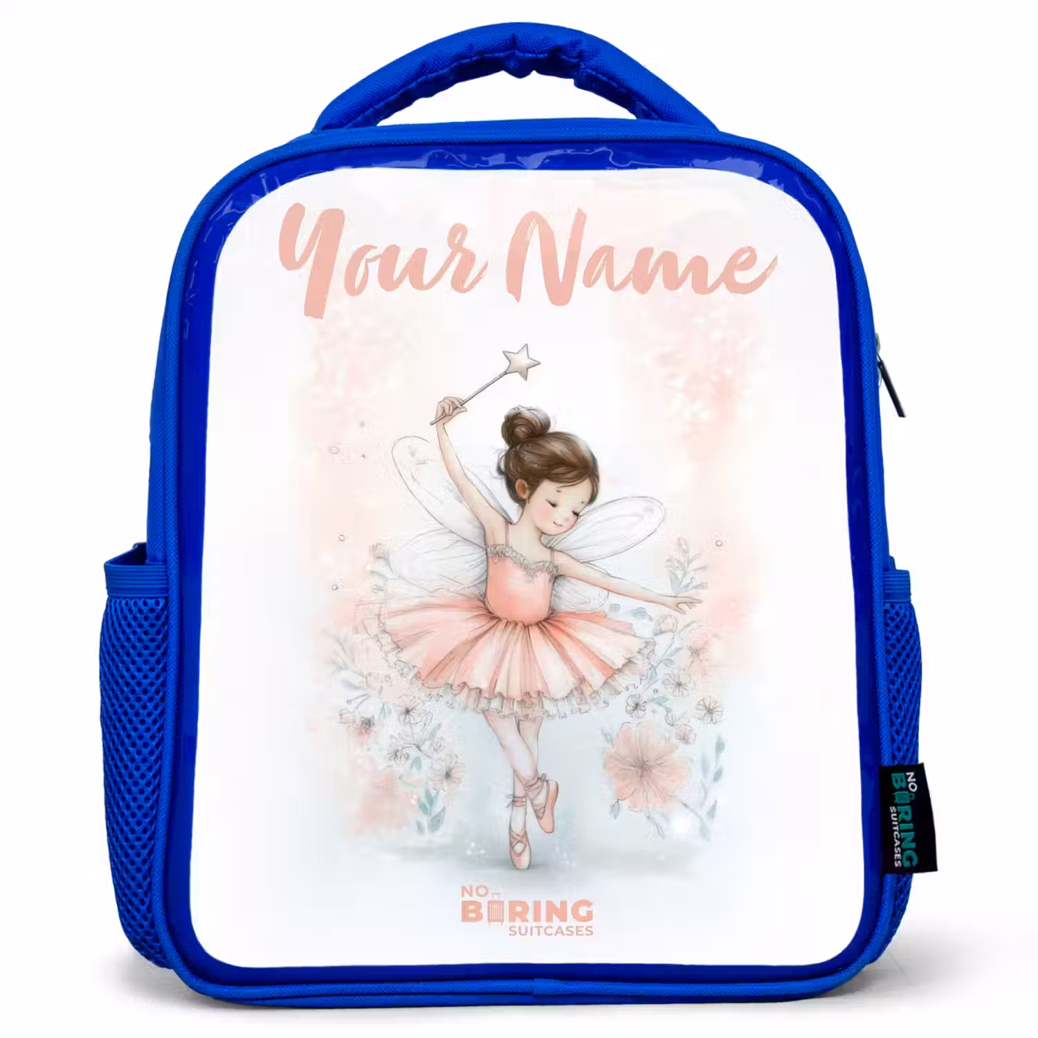 Ballerina - Elf - Fee Kinderrugzak - Blauw middel -3d