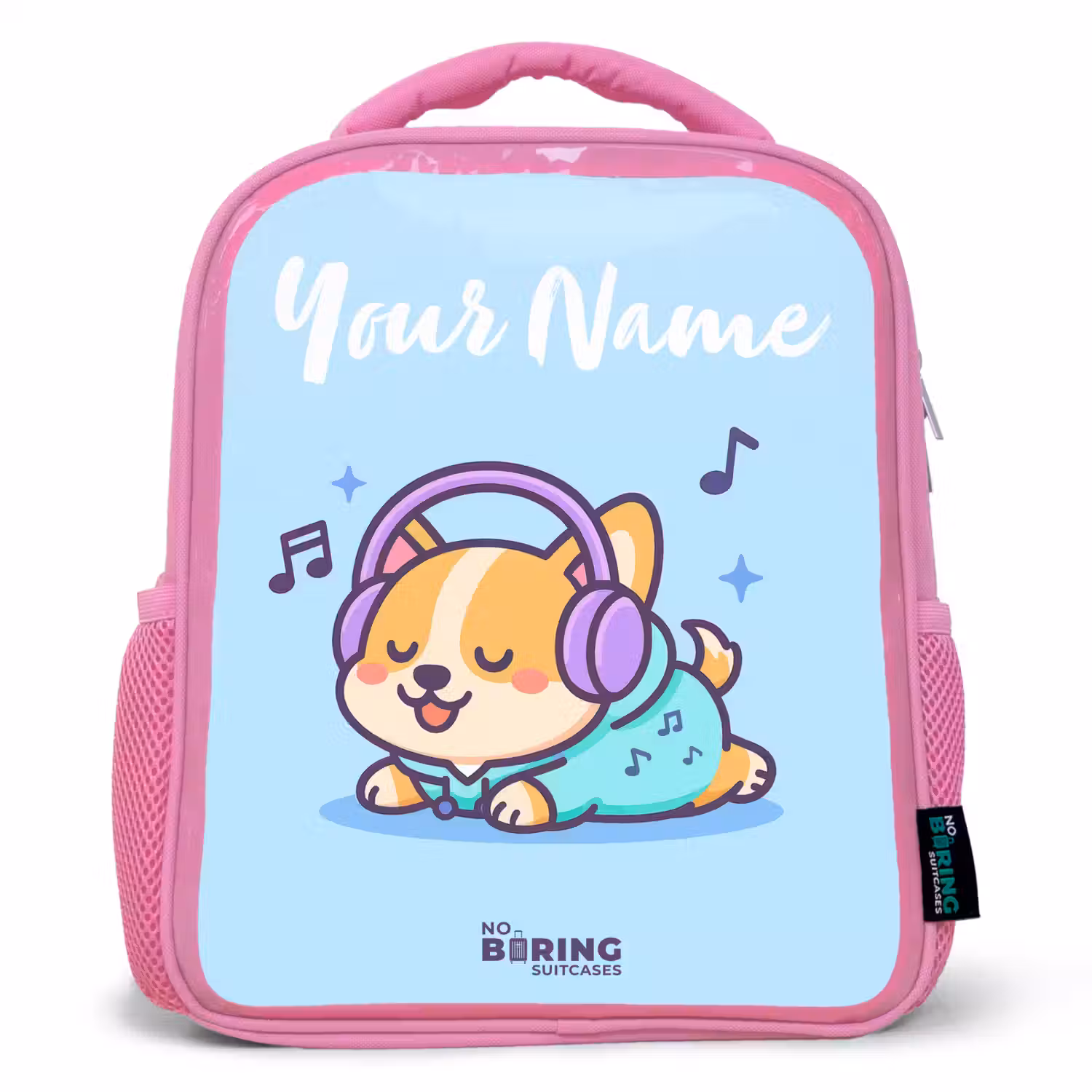 Kawai - Hond - Muziek Kinderrugzak - Roze middel -3d