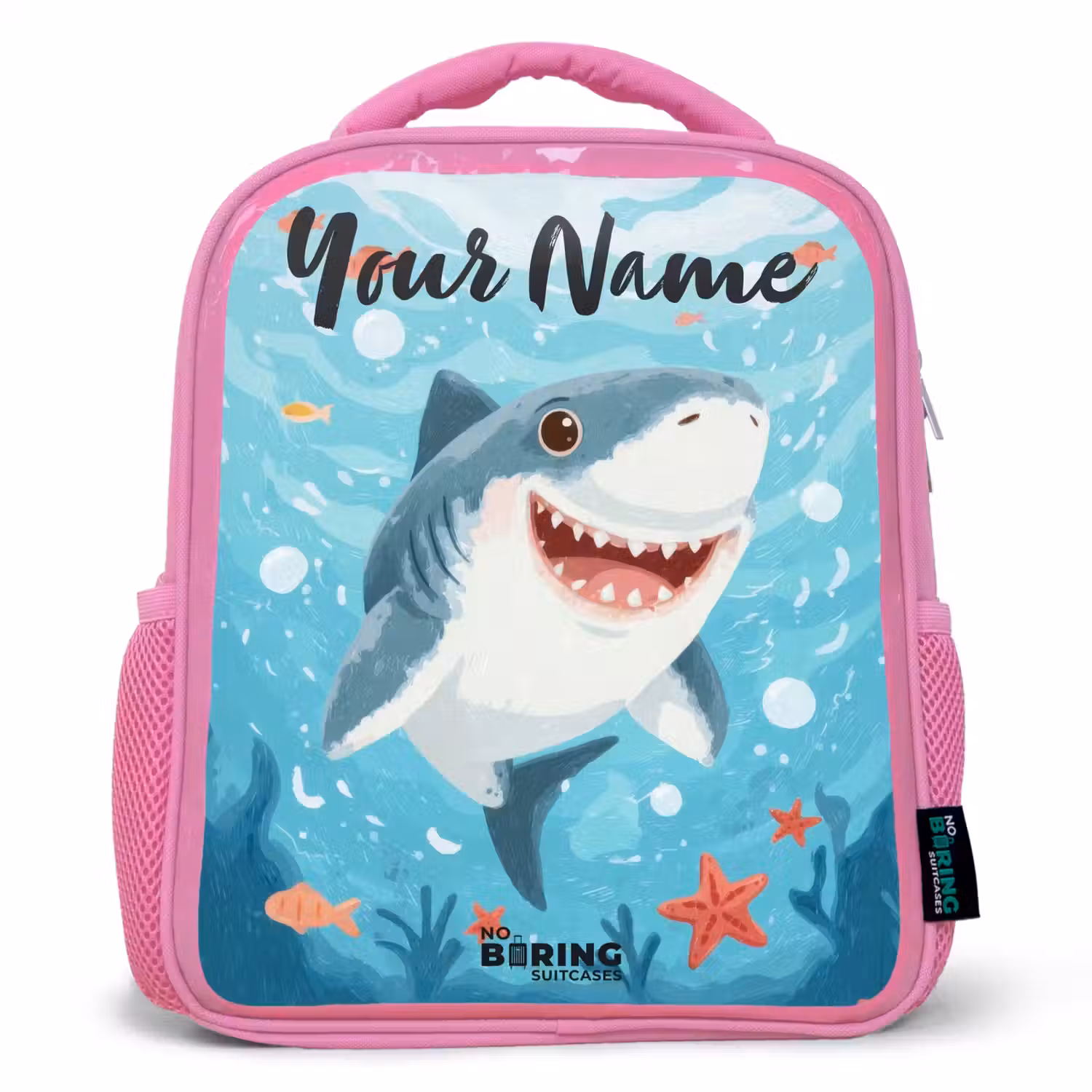 Haai - Water - Zee Kinderrugzak - Roze middel -3d
