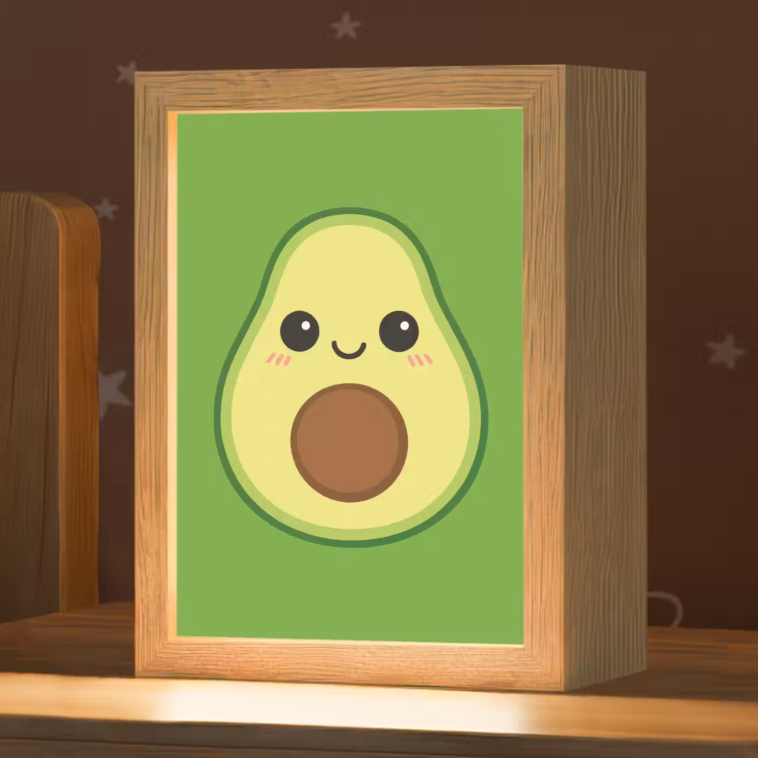 Avocado - Groen - Speels Light Box met kabel klein -zzz_3d_website