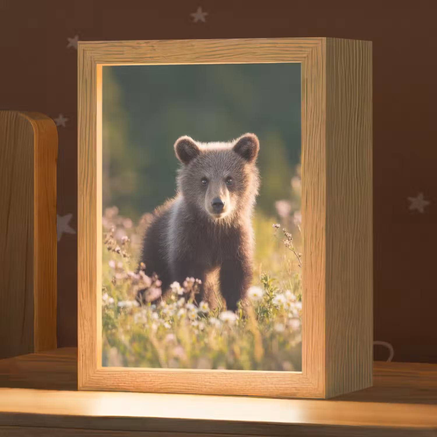 Beer - Bloemenveld - Gras Light Box met kabel klein -zzz_3d_website