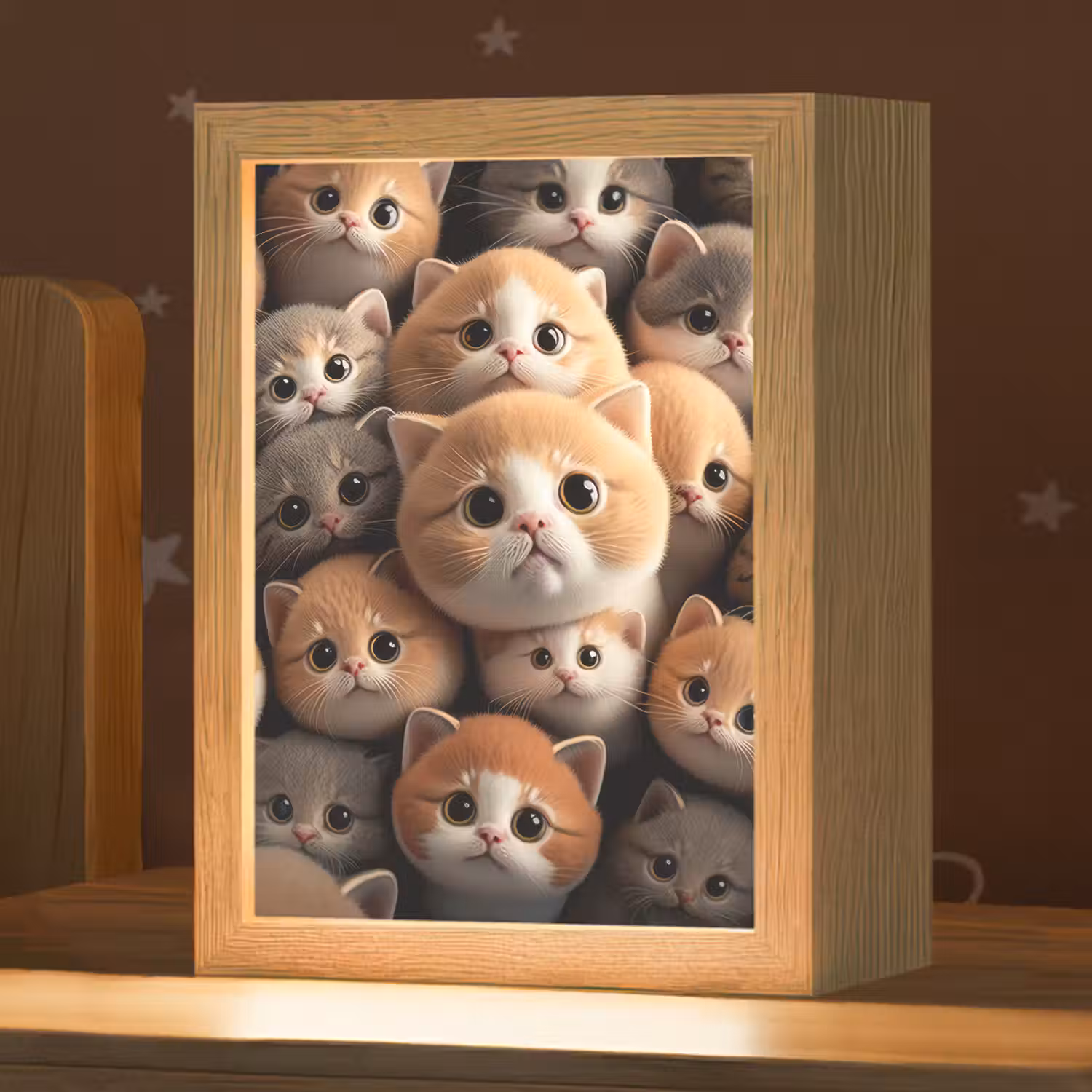 Katten - Huisdieren - Kitten - Design - Jongens - Meisjes Light Box met kabel klein -zzz_3d_website