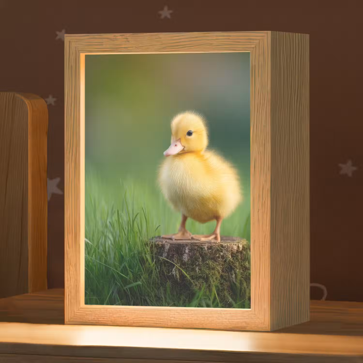 Kuiken - Eend - Geel - Gras Light Box met kabel klein -zzz_3d_website