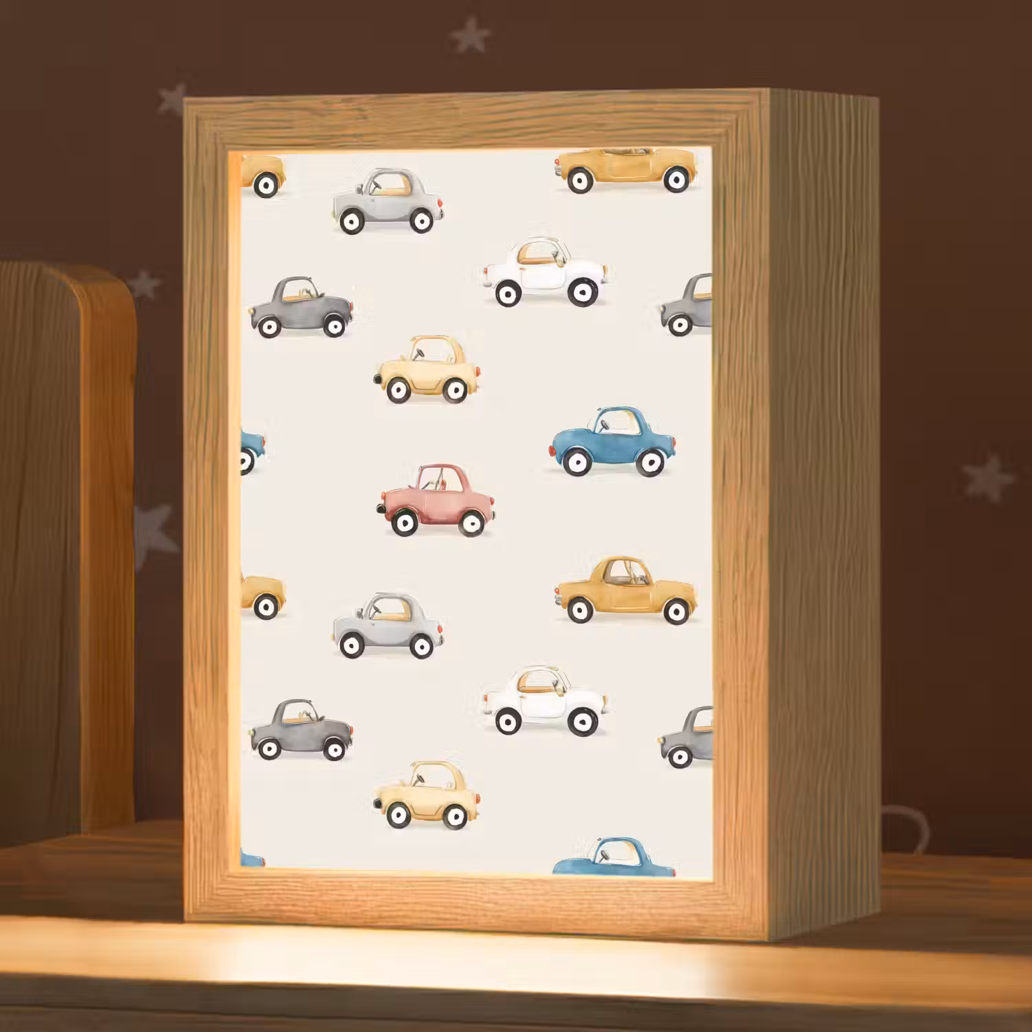 Kleurrijke - Retro - Autootjes Light Box met kabel klein -zzz_3d_website