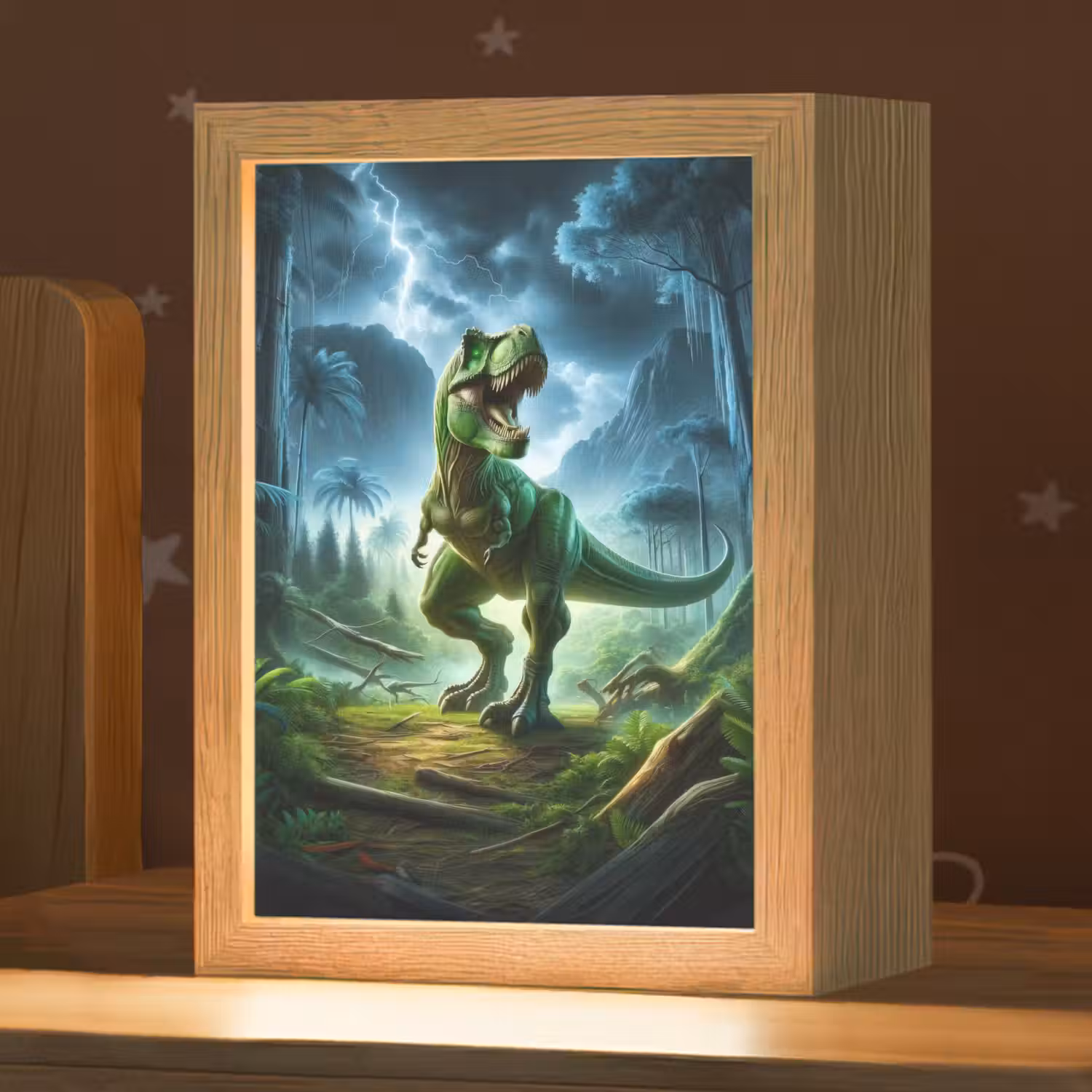 Dino - Jongens - Groen - Blauw - T-Rex Light Box met kabel klein -zzz_3d_website
