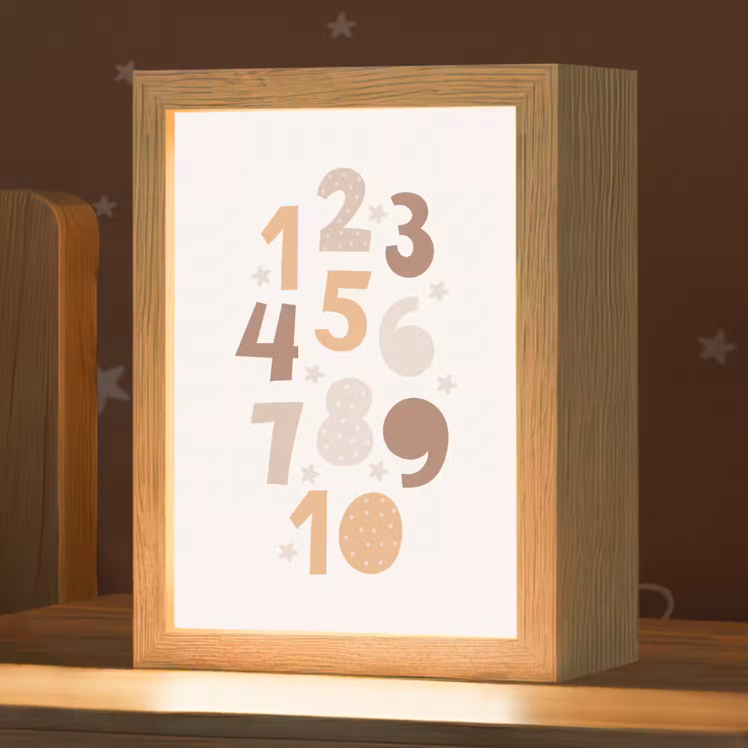 Educatief - Leren tellen - Pastel - 1-10 - Meisjes Light Box met kabel klein -zzz_3d_website