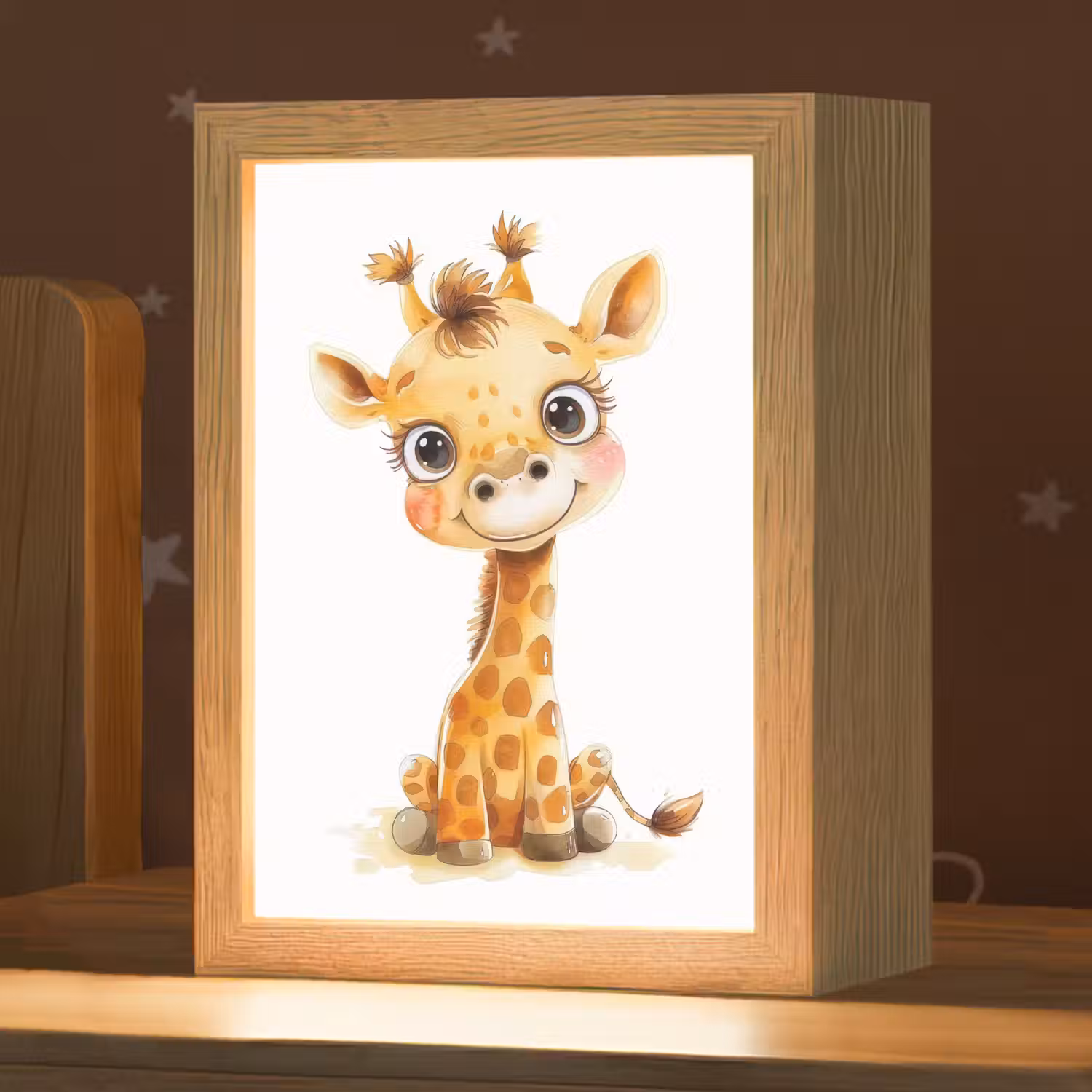 Giraf - Baby dier - Wilde dieren Light Box met kabel klein -zzz_3d_website