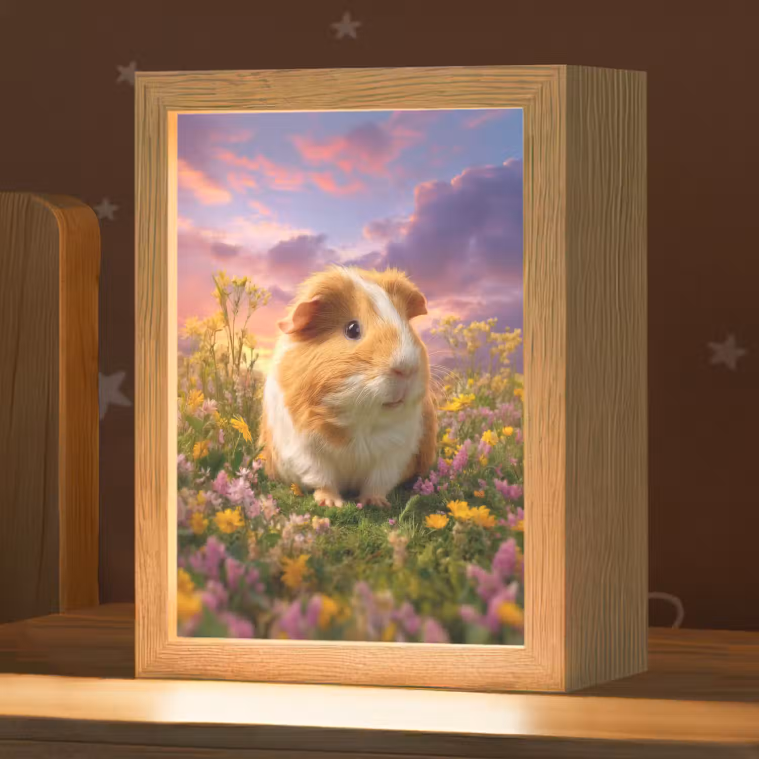 Cavia - Kleurrijk - Bloemen Light Box met kabel klein -zzz_3d_website