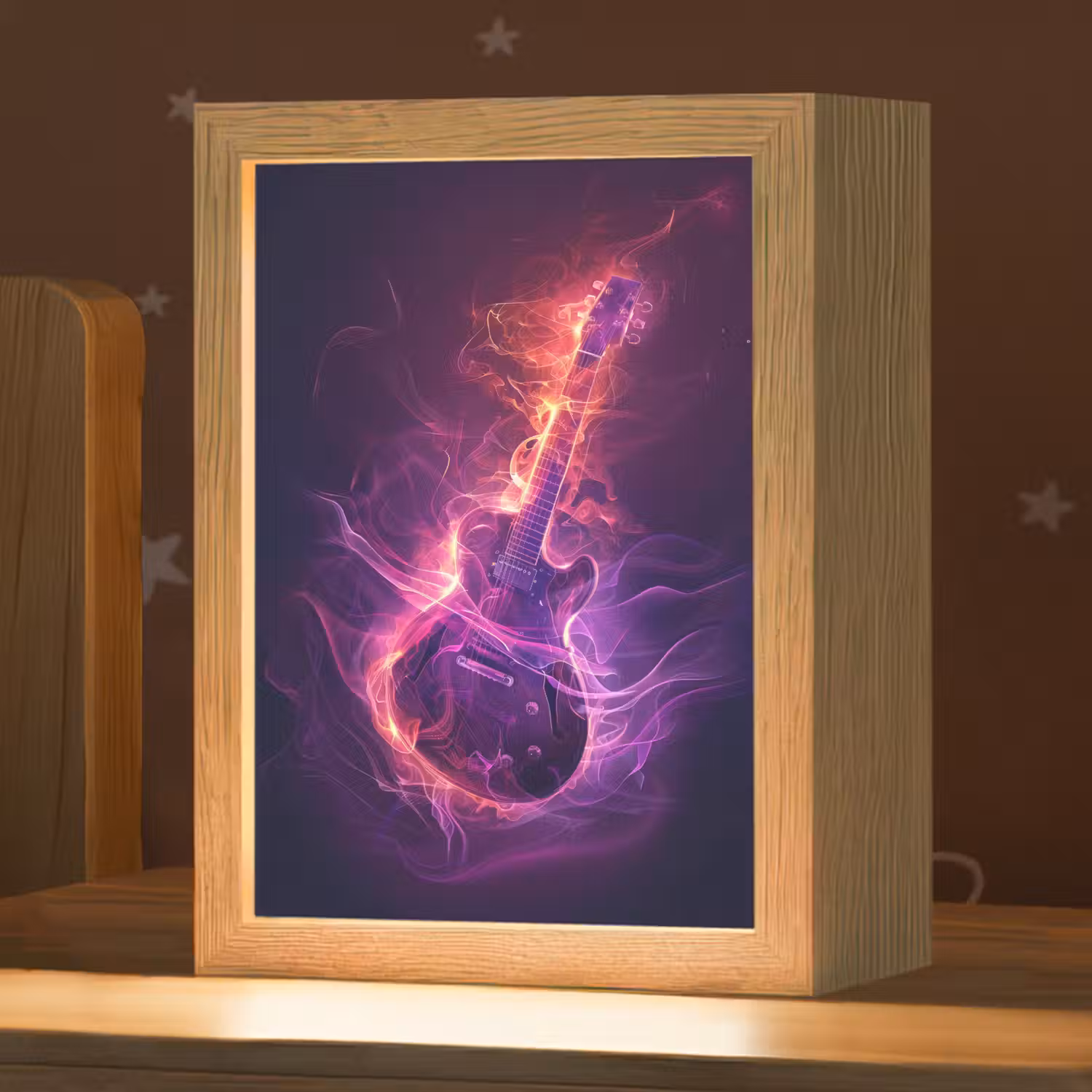 Gitaar - Muziek - Rook - Paars Light Box met kabel klein -zzz_3d_website