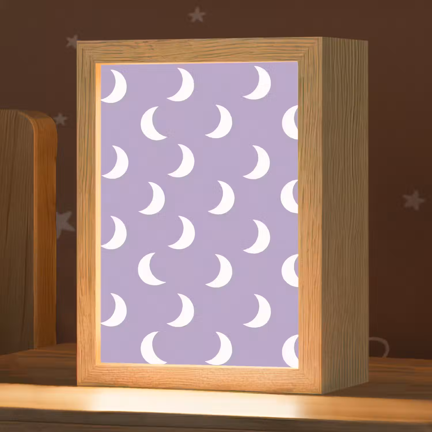 Manen - Patroon - Paars Light Box met kabel (Kinderlampje) klein 904 -zzz_3d_website