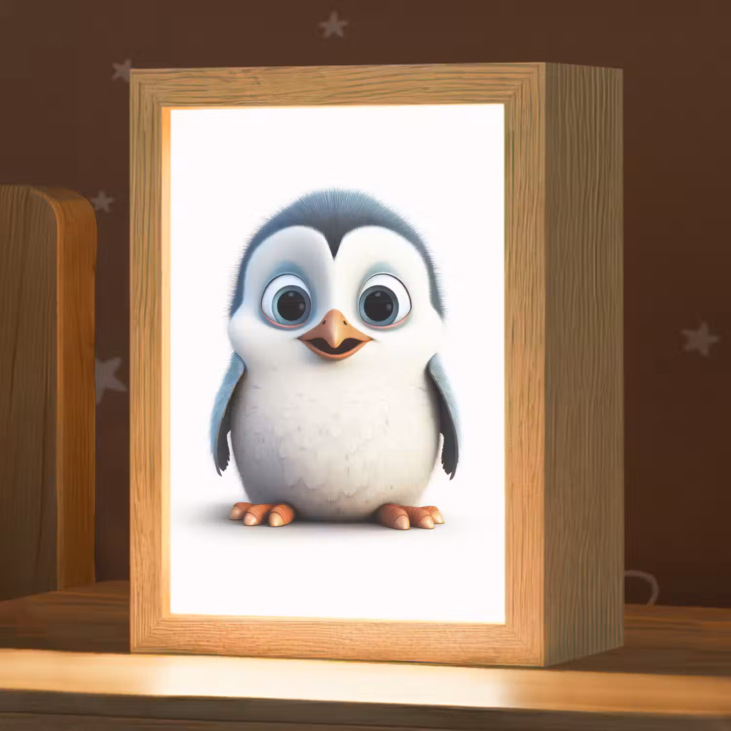 Pinguïn - Dieren - Meisjes - Kind - Jongens Light Box met kabel klein -zzz_3d_website