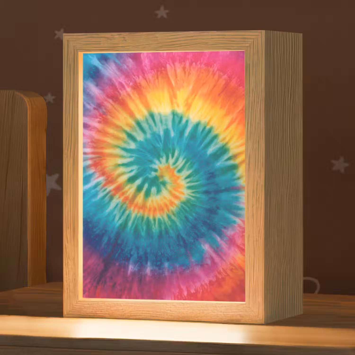 Regenboogkleuren - Tie dye - Light Box met kabel klein -zzz_3d_website
