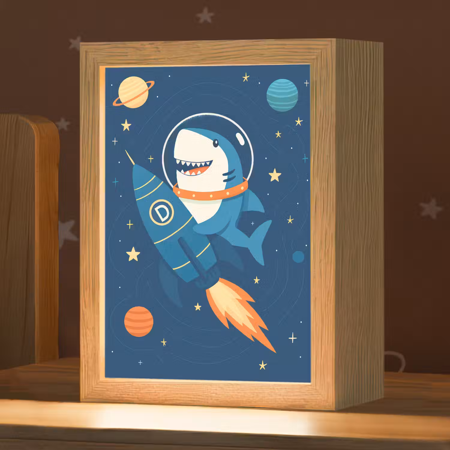 Raket - Haai - Ruimte Light Box met kabel klein -zzz_3d_website