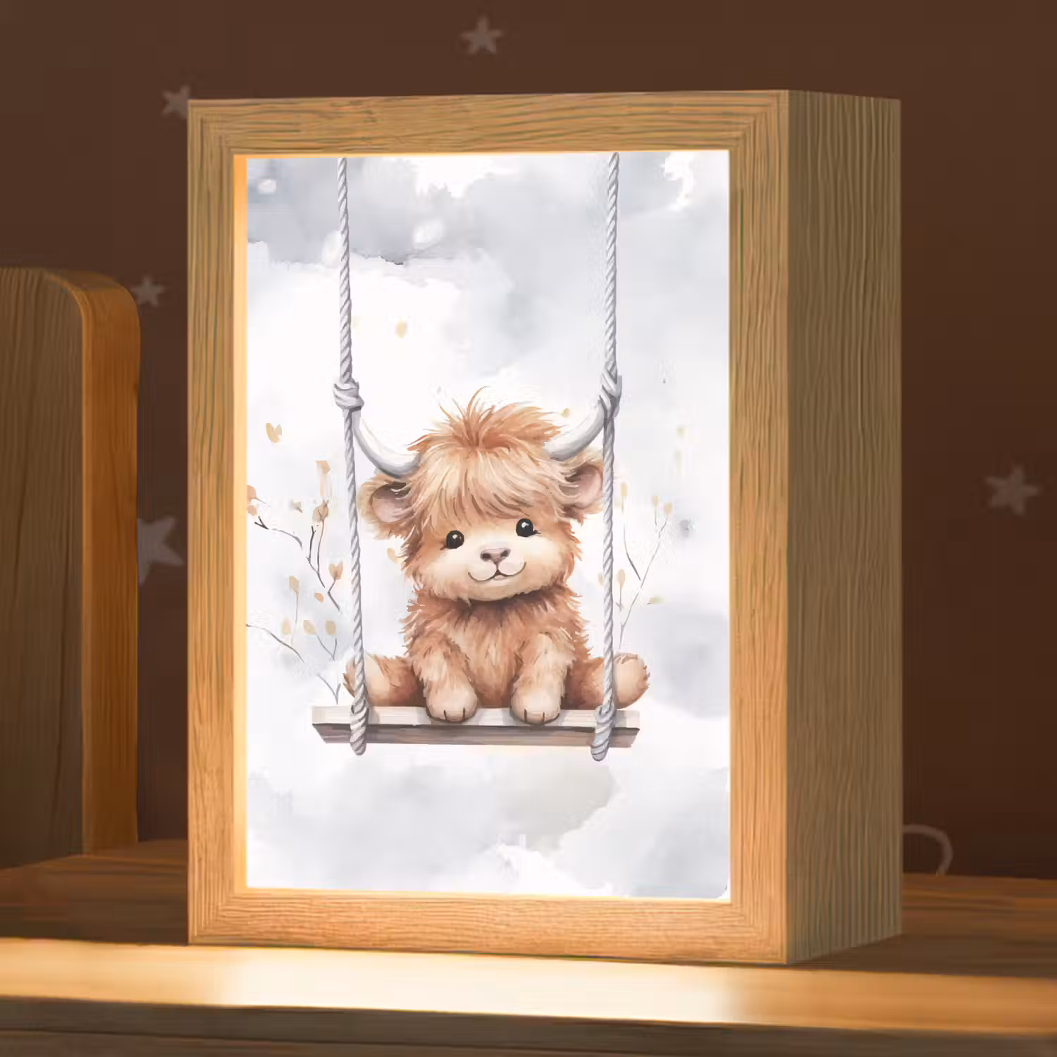 Schotse hooglander - Dier - Kinderen Light Box met kabel klein -zzz_3d_website