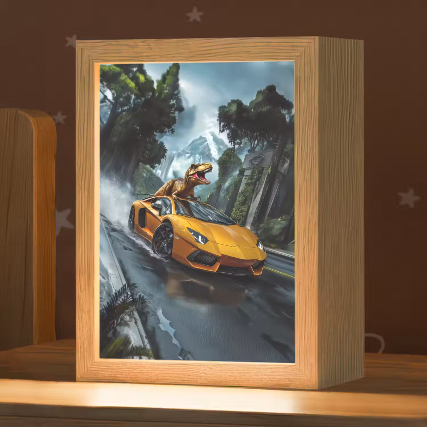 T-Rex - Auto - Regenwoud Light Box met kabel klein -zzz_3d_website