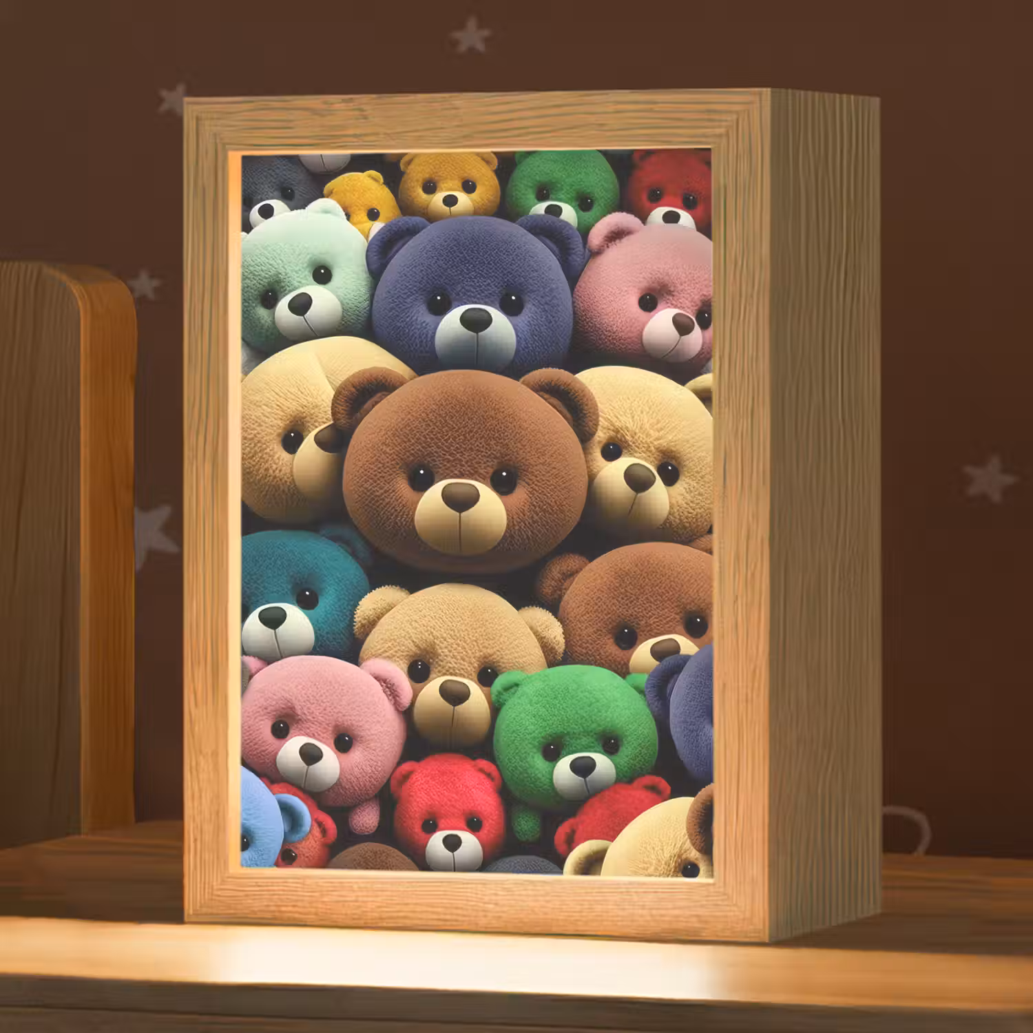 Knuffelbeer - Teddy - Design - Kids Light Box met kabel klein -zzz_3d_website
