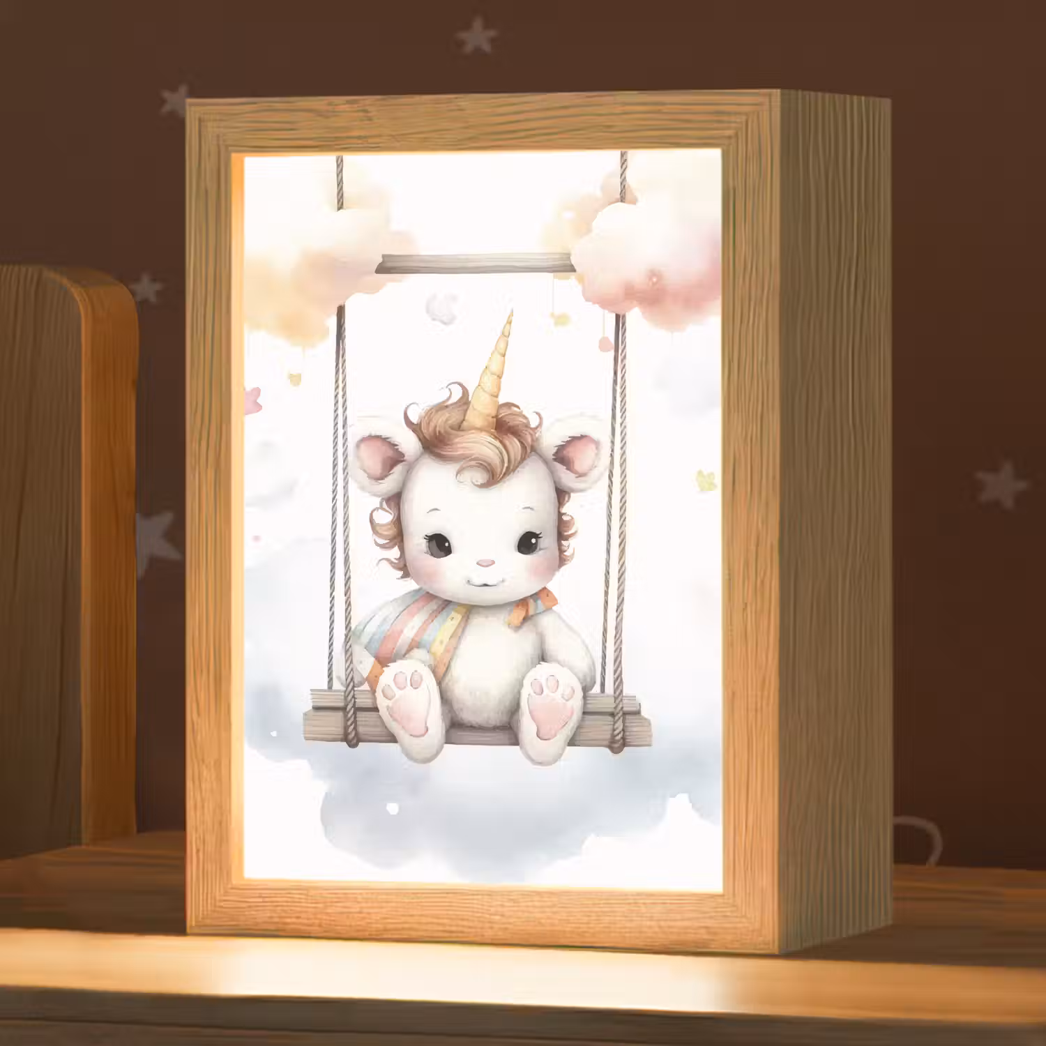 Eenhoorn - Dier - Kinderen - Unicorn Light Box met kabel klein -zzz_3d_website