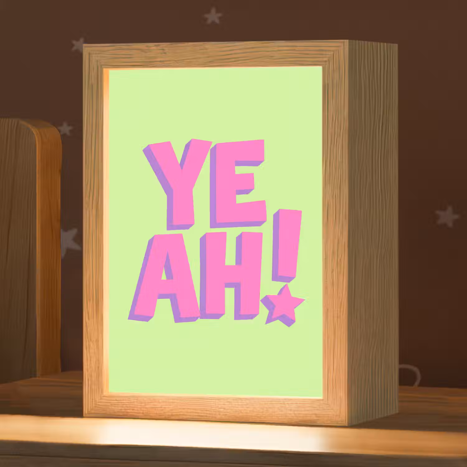 Groen - Neon - Quote Light Box met kabel (Kinderlampje) klein -zzz_3d_website