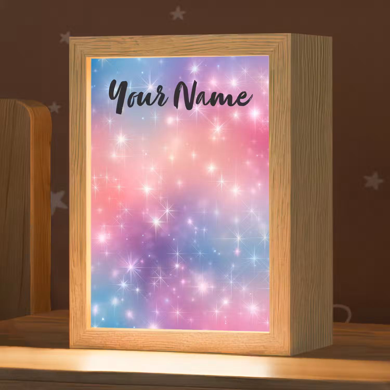 Sterren - Abstract - Kleuren Light Box met kabel (Kinderlampje) klein -zzz_3d_website