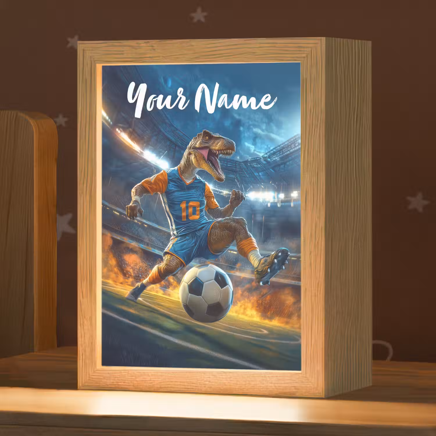 T-Rex - Voetbal - Stadion Light Box met kabel (Kinderlampje) klein -zzz_3d_website