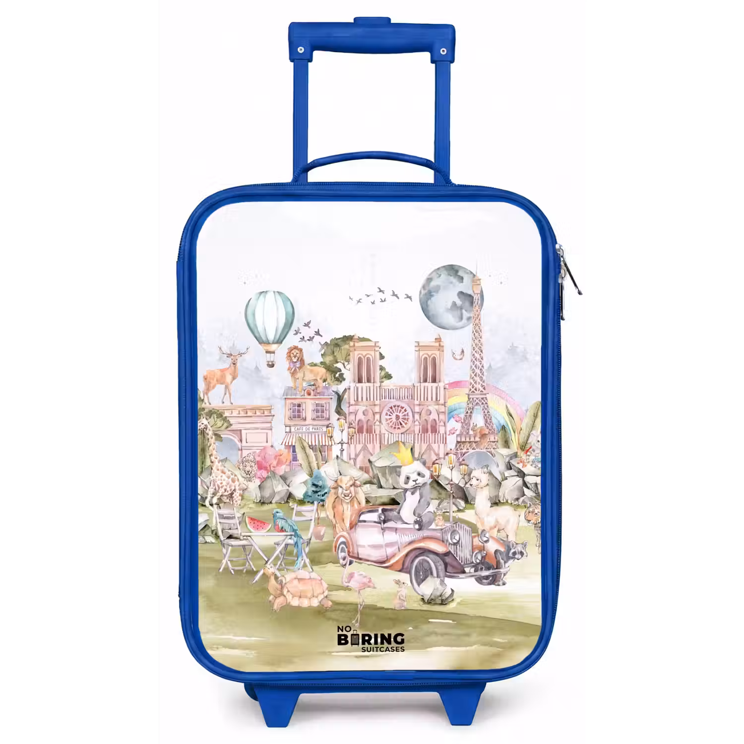 Dierlijke fantasiestad Kinderkoffer - Blauw klein -zz3dotto